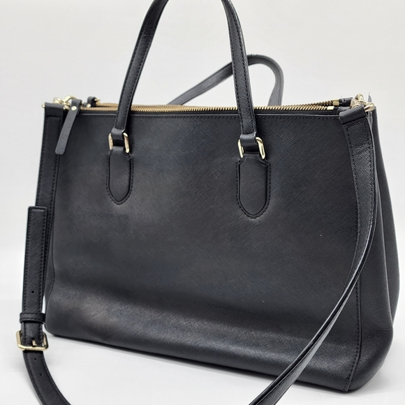 Kate Spade New York Black Leighann Laurel Way Lane Satchel Shoulder Bag Handbag - Picture 12 of 16